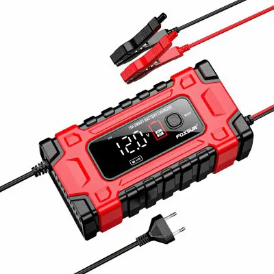 Batterieladegerät FOXSUR EM05010 12V & 24V 10A LCD
