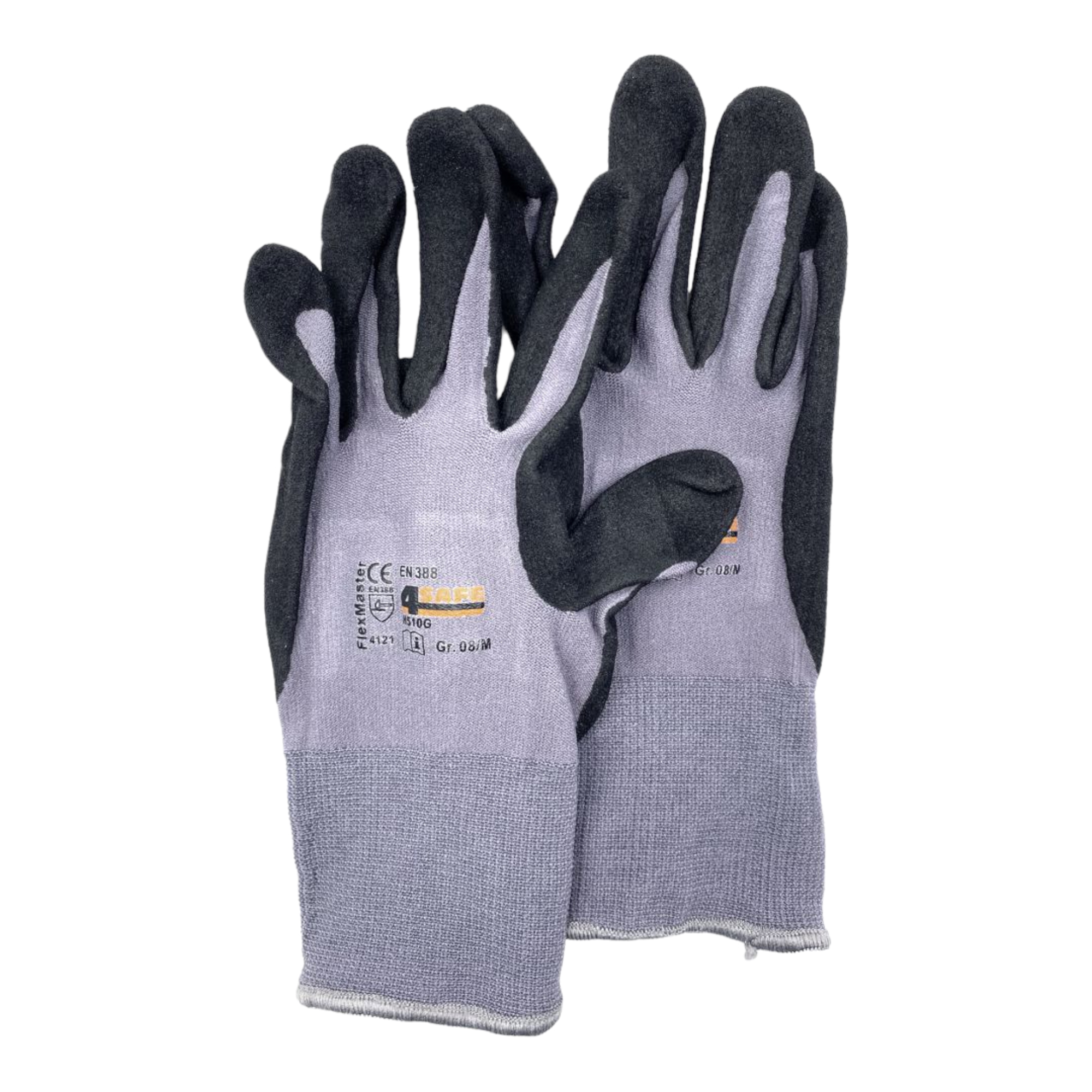 Arbeitshandschuhe - K032 Flexmaster, Nylon Handschuhe, grau, Gr.9/L
