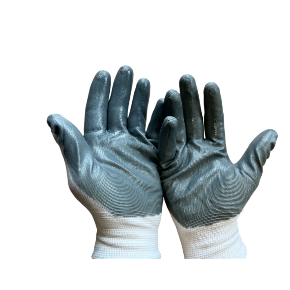 Arbeitshandschuhe - Schutzhandschuhe Nylon K028 Grau Größe 10