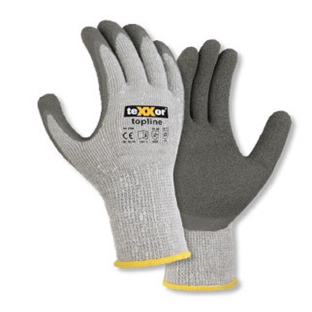 Winter Arbeitshandschuh K045W Winter Latex Strickhandschuhe WinterGrip teXXor® 2209 Gr. 10