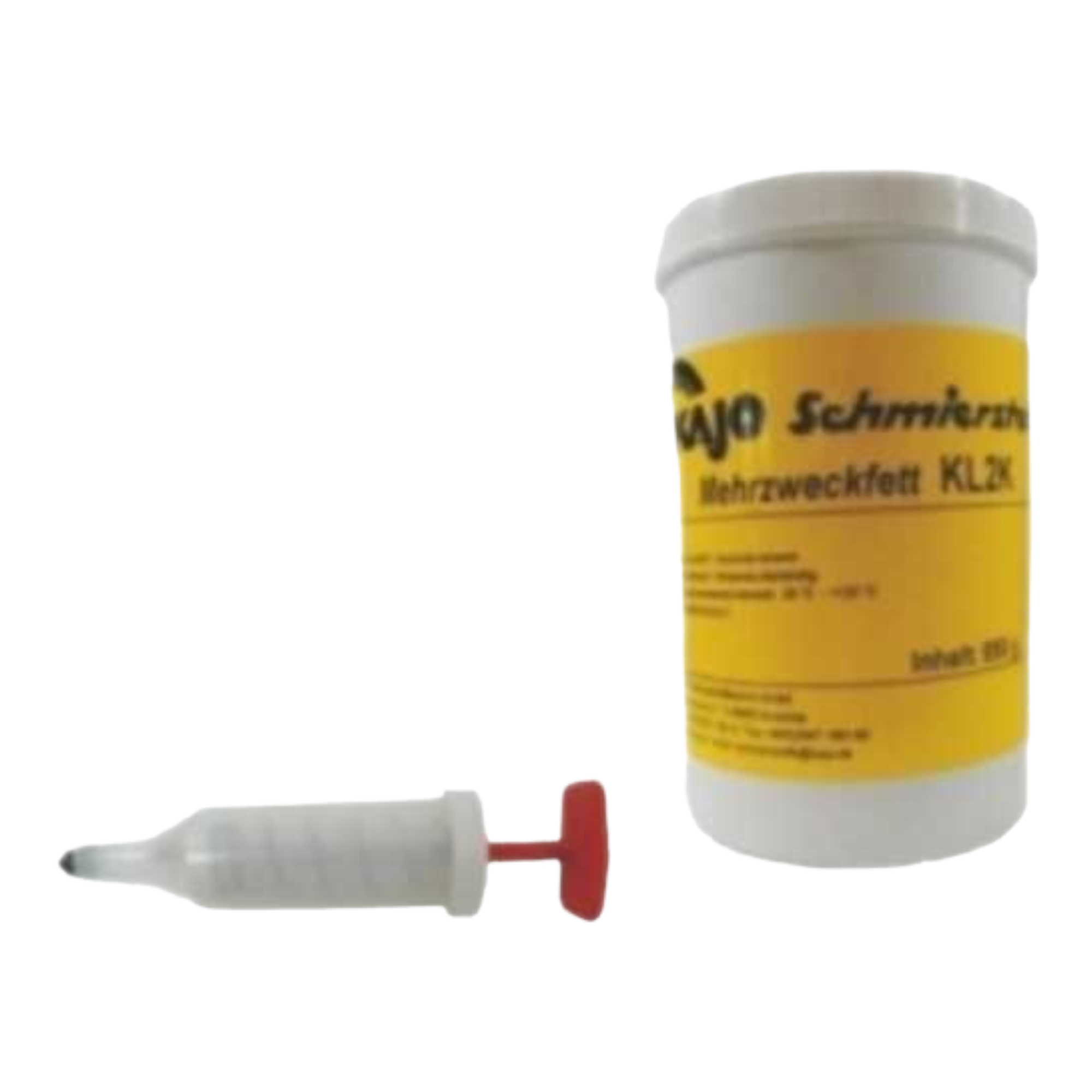 Dose Qualitäts-Mehrzweckfett 850g+Kunststoff Fettpresse mit Punktspitze