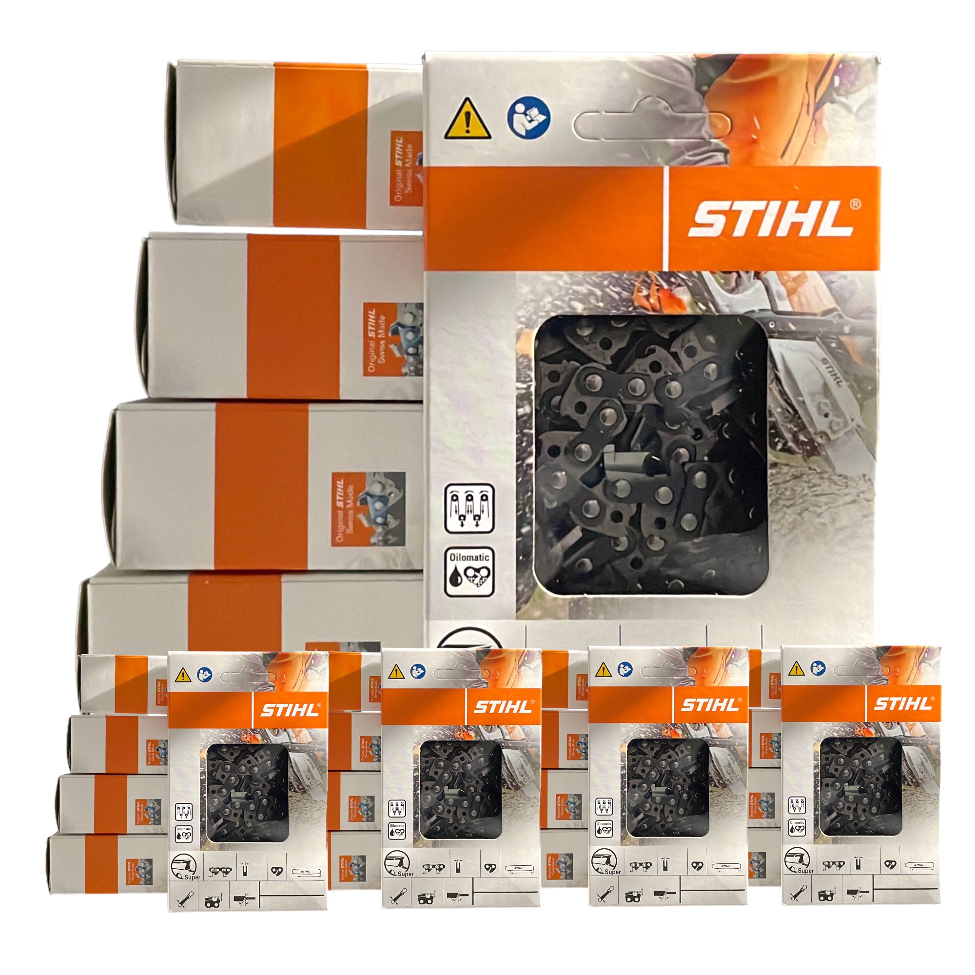 Set 20 Stück Stihl PMC3 Sägekette 3/8P 1.3 mm 50 + 5 Stück ohne Berechnung