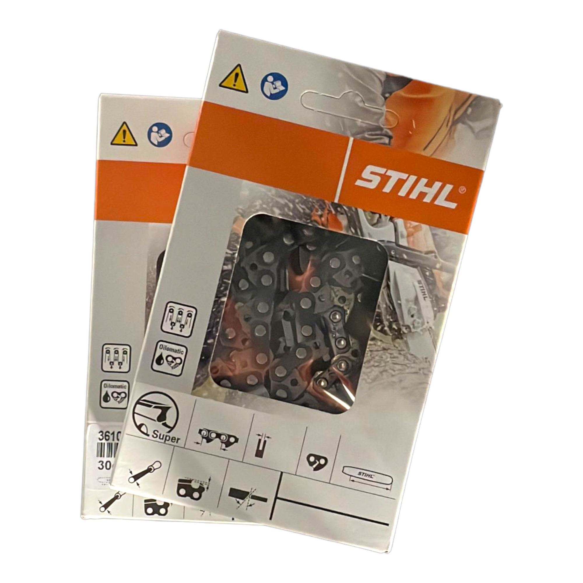 2 Stück Stihl Picco Super (PS) 3/8P 1.3 mm 55 TG Sägekette Vollmeissel 36170000055