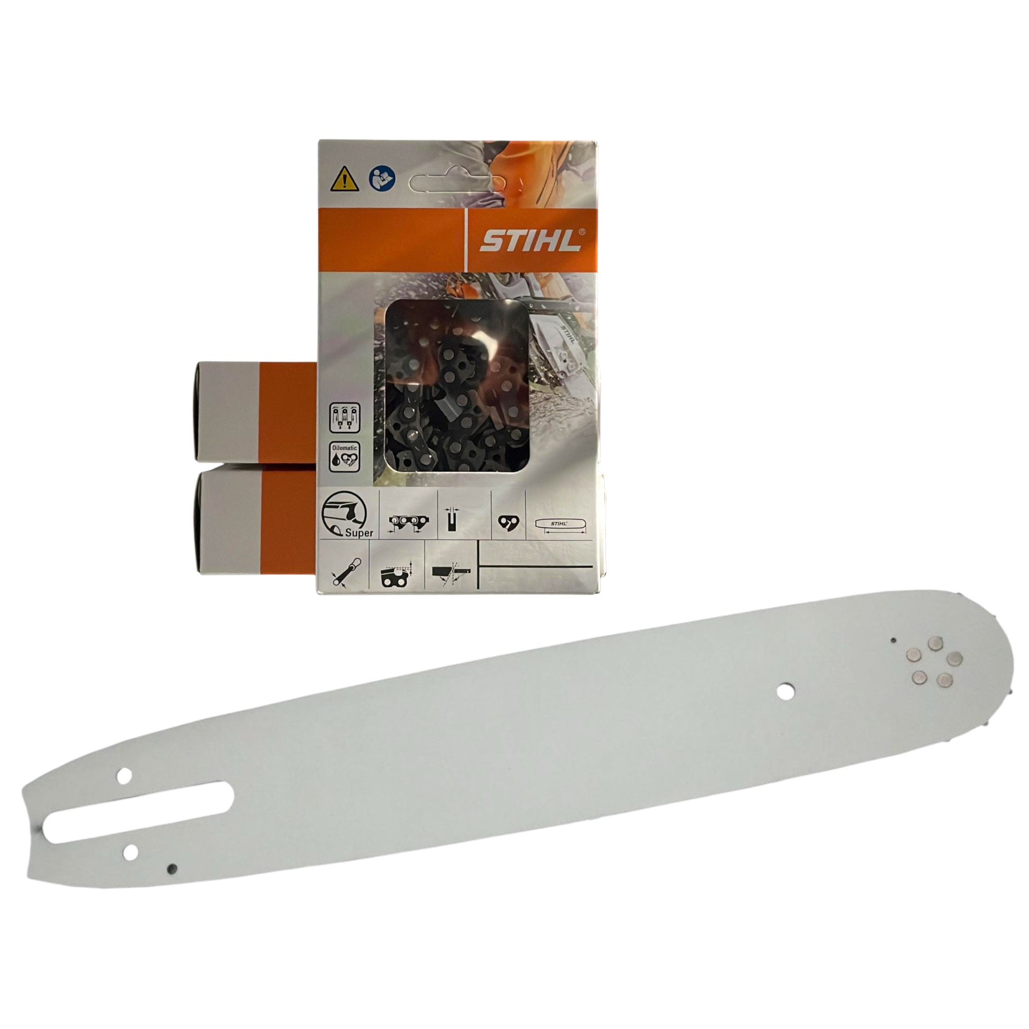 3 Stück Stihl Sägekette Rapid Super 36RS 3/8 1.6 mm 57 TG VM + Profi C Führungsschiene 37/38 cm 3621