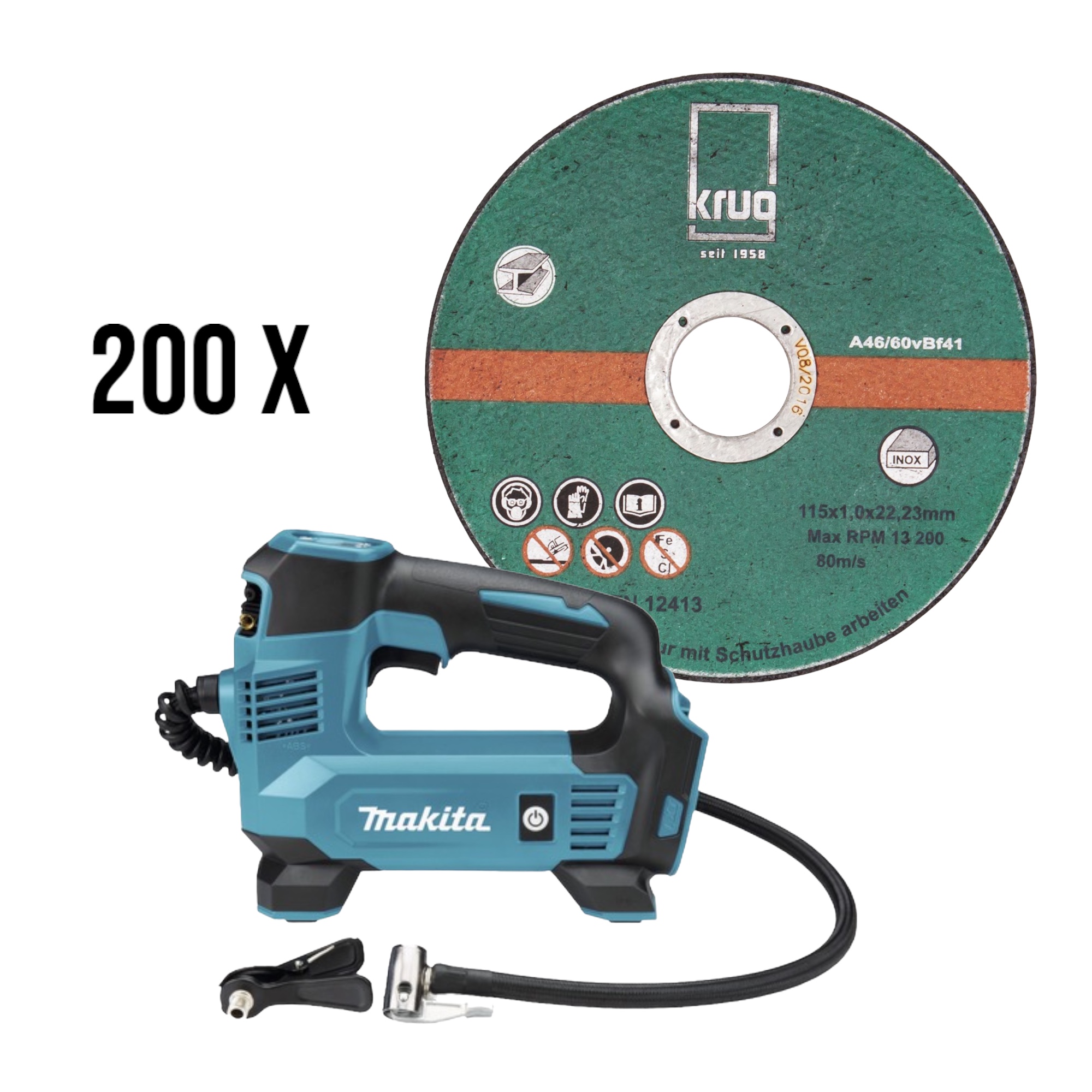 Makita Akku Kompressor DMP180Z 18V Solo ohne Akku/Ladegerät