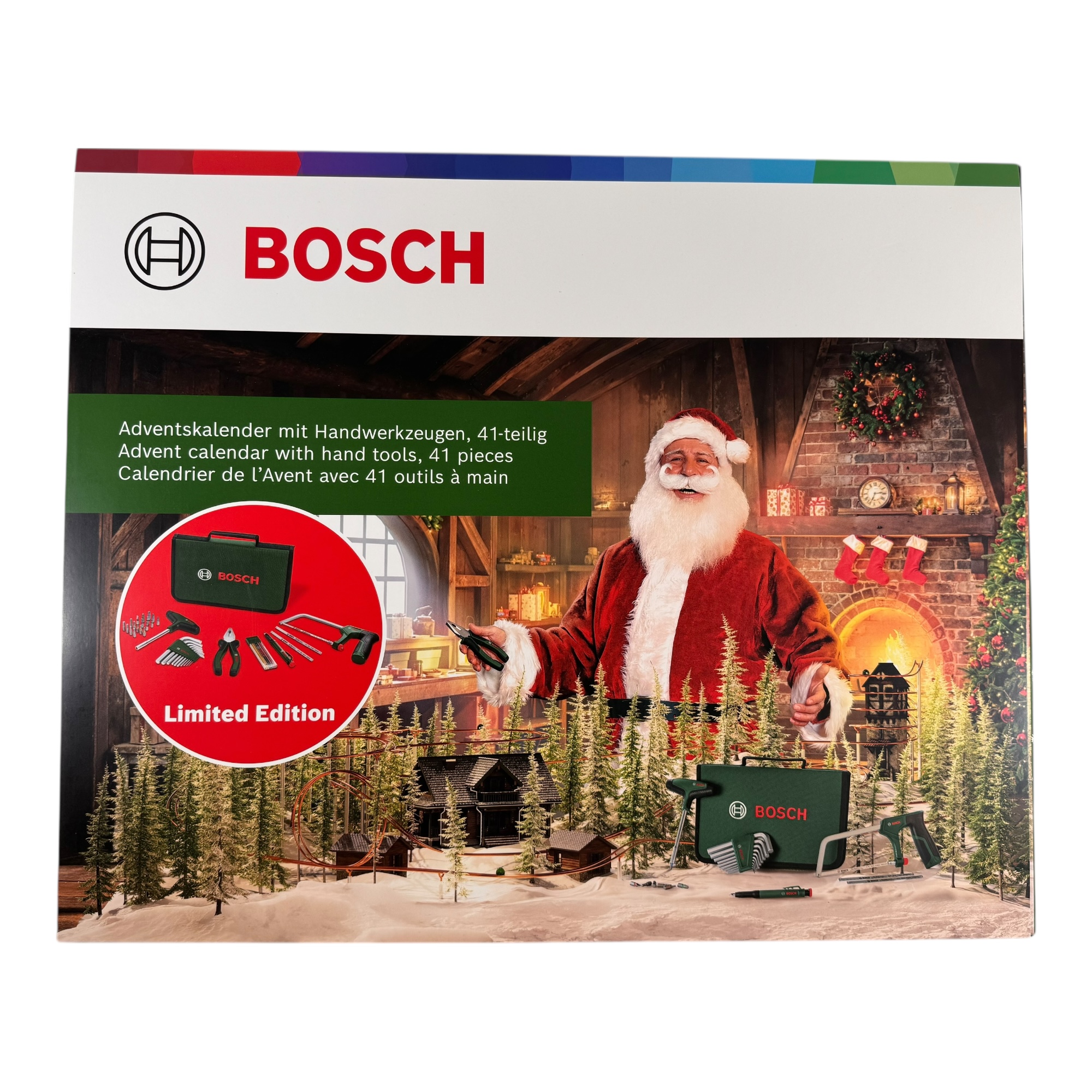 BOSCH Werkzeug Adventskalender 2025 mit Handwerkzeugen, 41-teilig BOSCH Werkzeug Adventskalender 2025 mit Handwerkzeugen, 41-teilig