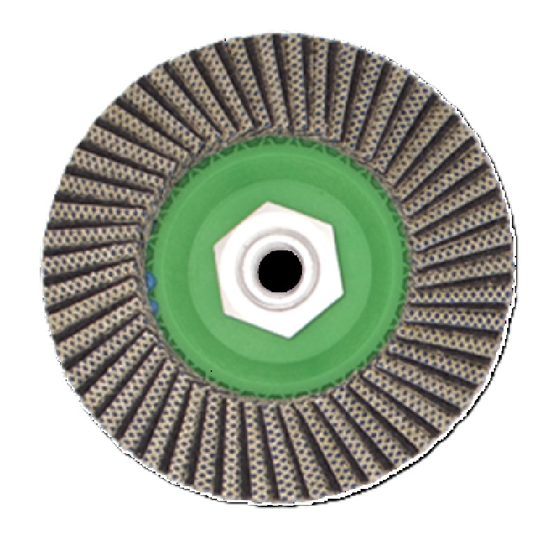 Profi Diamant-Fächerscheiben, Kunststoff Trägerkörper Ø 115 mm Korn 60, M14, Diamantgebundene-Schlei