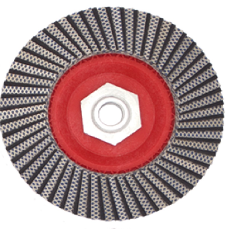 Profi Diamant-Fächerscheiben, Kunststoff Trägerkörper Ø 115 mm Korn 200, M14, Diamantgebundene-Schle