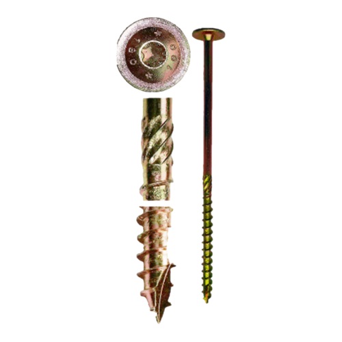 150St. Power Tellerkopfschrauben 5 x 90 mm Torx 30 verzinkt Holzbauschrauben Konstruktionsschrauben