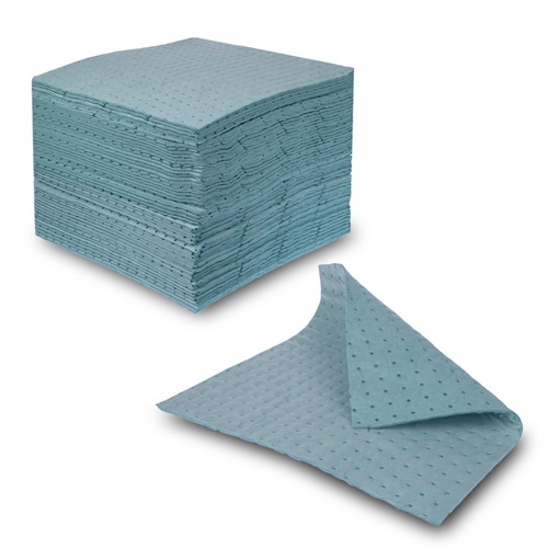 Ölsaugtücher ? zetSorb® , blau, extra saugstark  Ölsaugtücher, 40 x 40 cm 1  ca. 100 Tücher