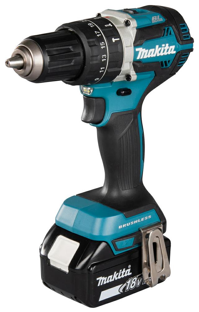 MAKITA Akku-Bohrschrauber DHP484RTJ 18V 54/30Nm 2x5,0Ah BL