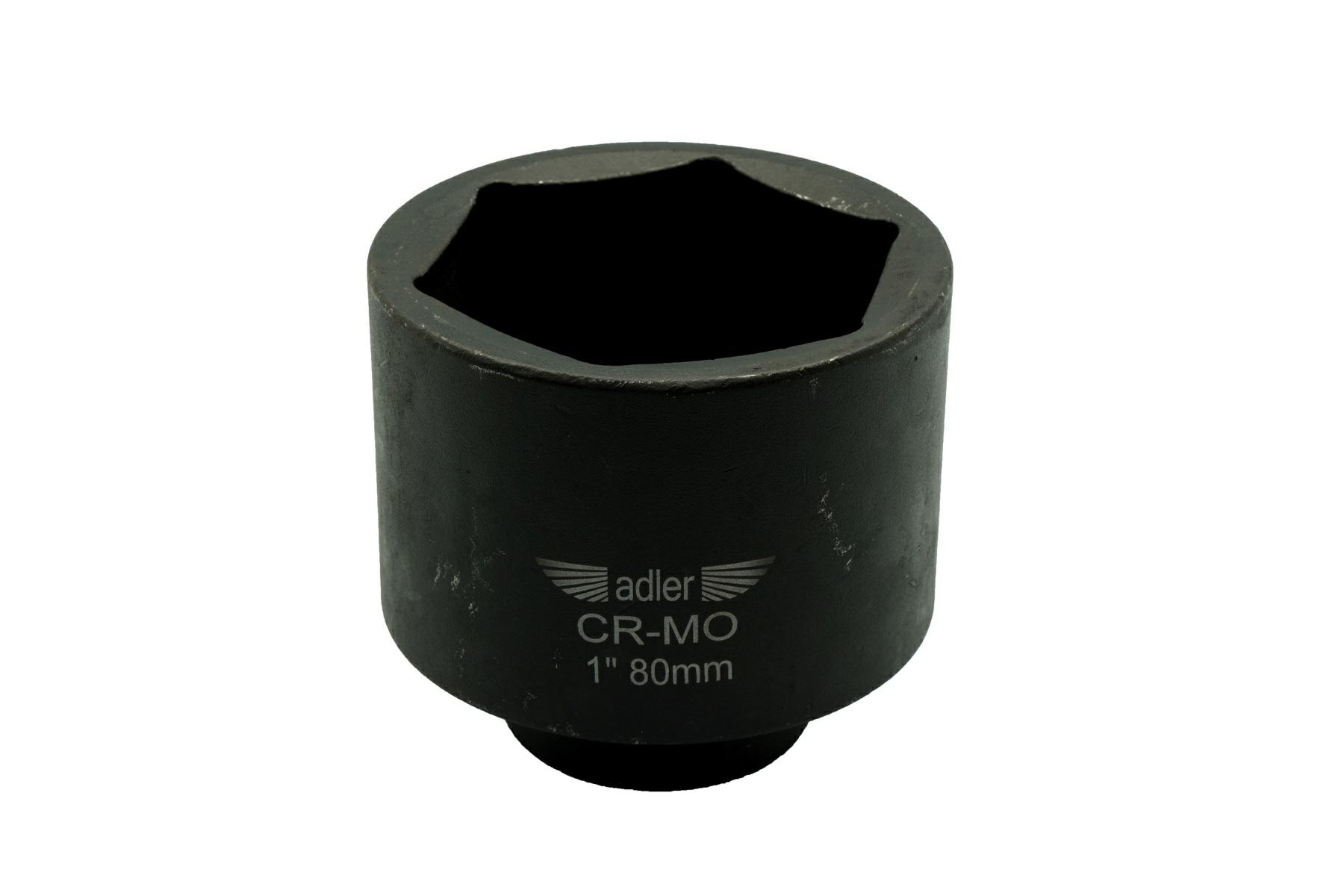 ADLER Schlagschrauber-Nuss 1 Zoll 80 mm lang Cr-Mo Stahl