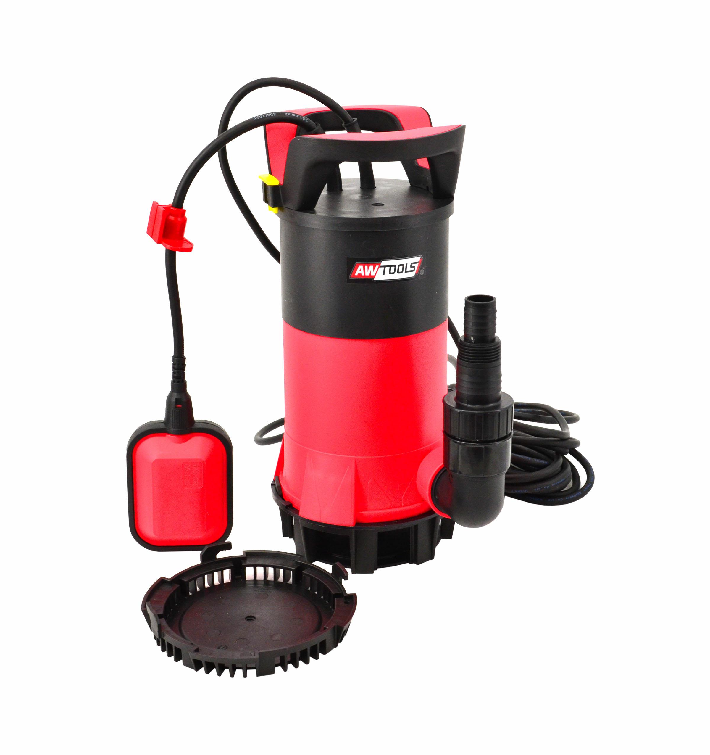 AWTOOLS Tauchpumpe für sauberes und schmutziges Wasser 900W mit Schwimmerschalter 3in1