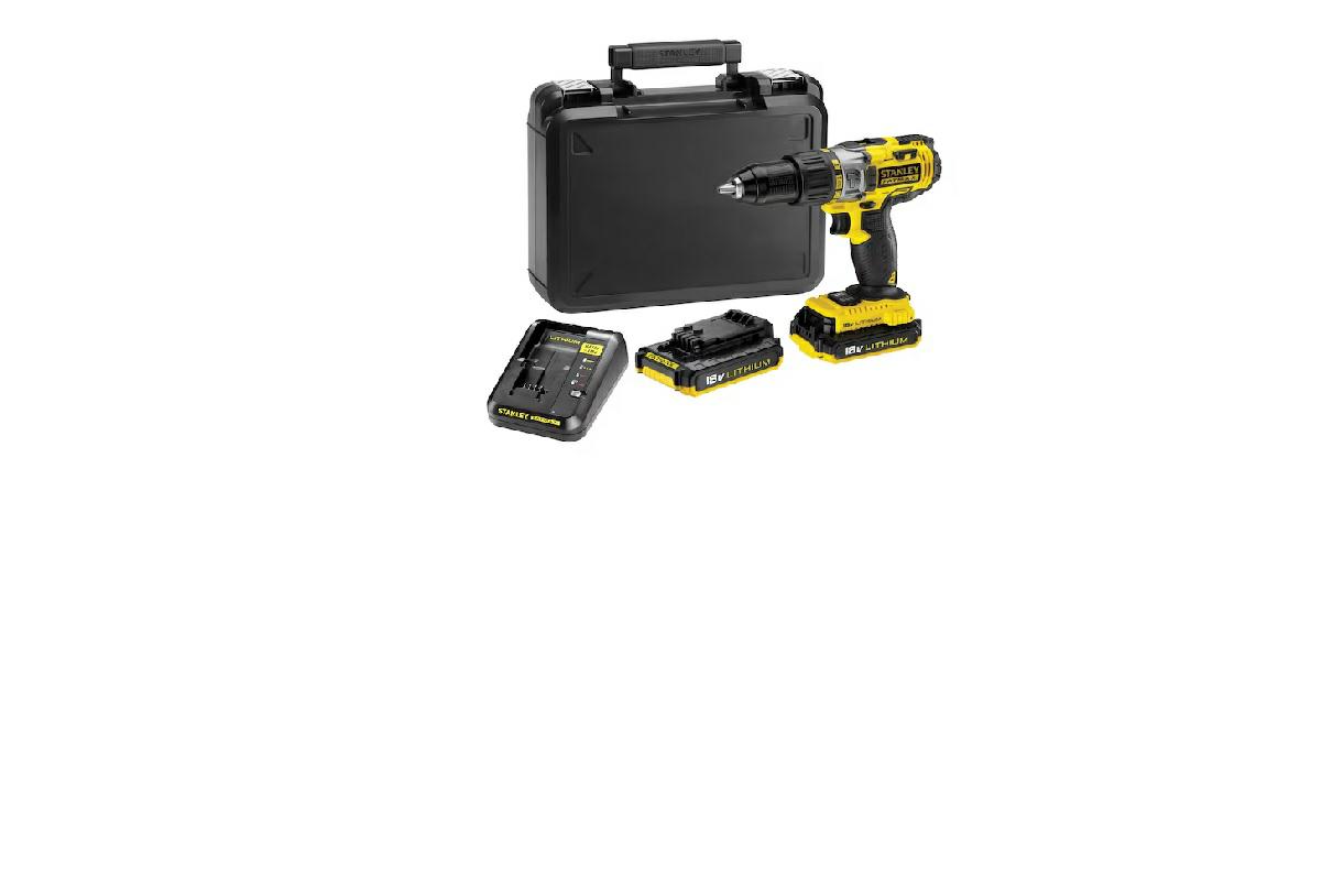 Akku-Bohrschrauber STANLEY V20 SFMCD725D2K 18 V 80 Nm Brushless
