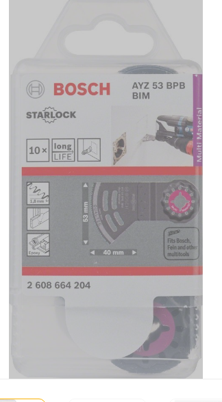 BOSCH Tauchsägeblatt Starlock AYZ 53 BPB Dual-Tec 10 Stück