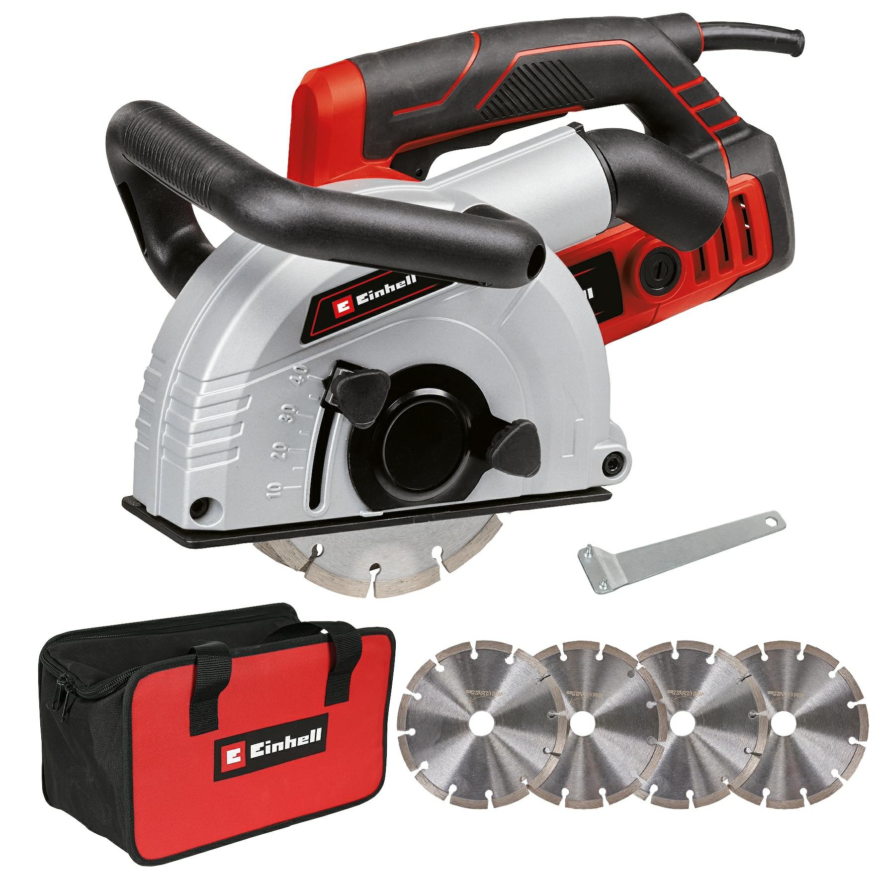 EINHELL Fugenschneider TE-MA 1700 mit 4 Diamanttrennscheiben und stufenloser Tiefenverstellung