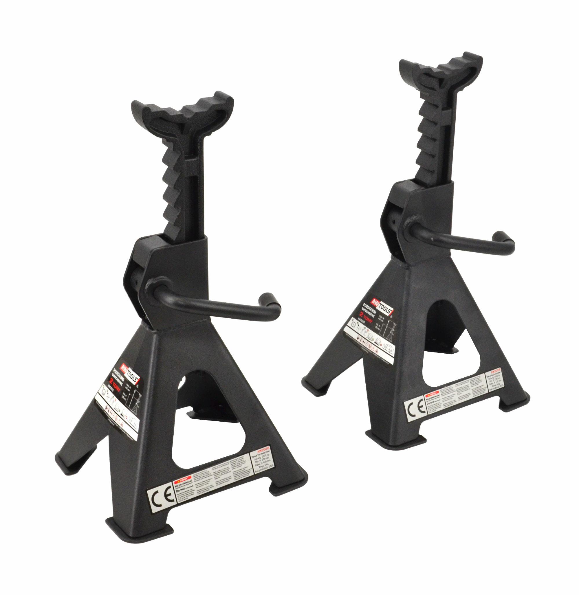 AWTOOLS Wagenheber-Stützen 2 Stück 2 Tonnen 276-435 mm