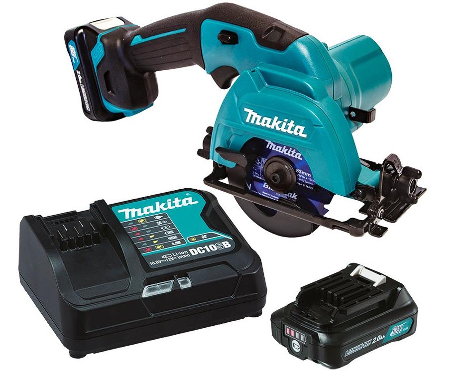 Makita Akku-Handkreissäge 12V 85mm HS301DSAE mit 2x 2,0Ah Akkus