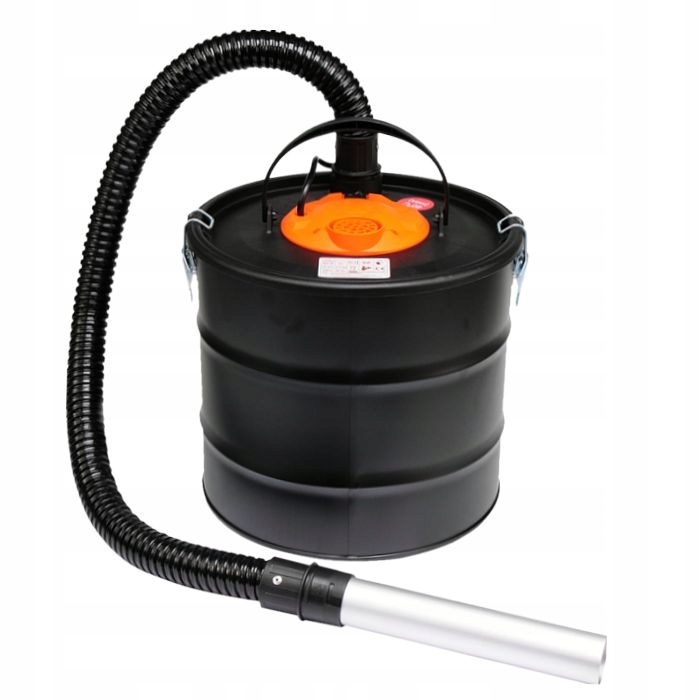 TOYA Aschesauger 800W mit 18L Metallbehälter und mehrstufigem Filtersystem