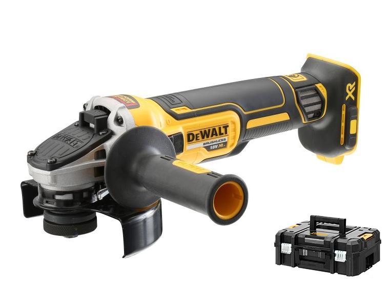 DEWALT Akkuschleifer 125 mm 18V DCG405NT mit bürstenlosem Motor und TSTAK-Koffer