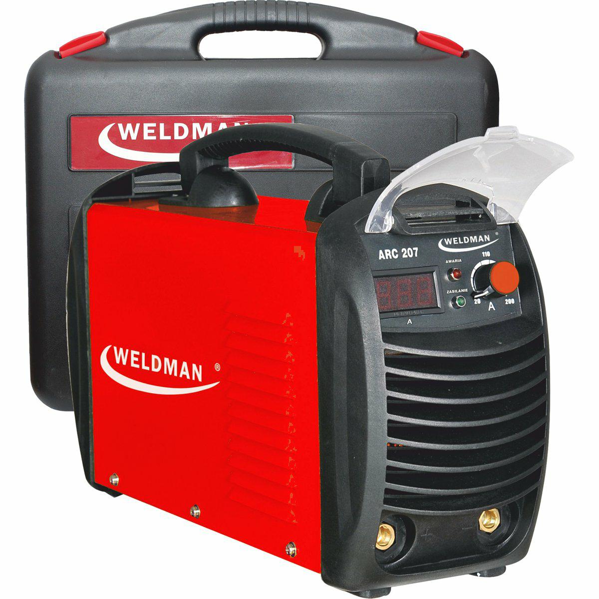 WELDMAN Inverter-Schweißgerät ARC-207 mit Koffer für Elektrodenschweißen