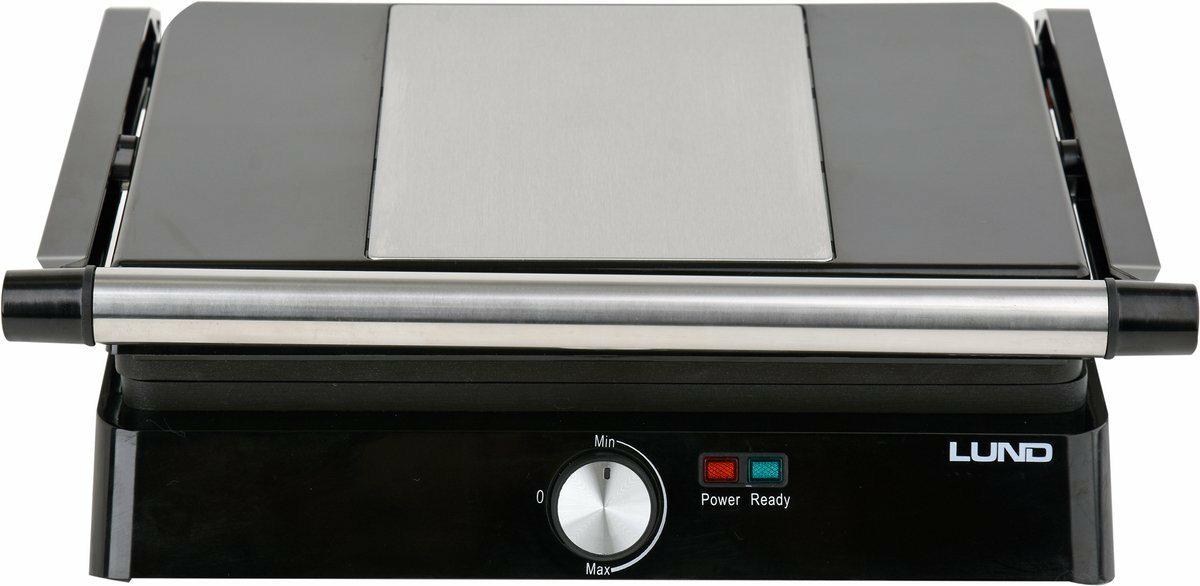 LUND Elektrogrill 2000W 29x23cm mit verstellbaren Platten