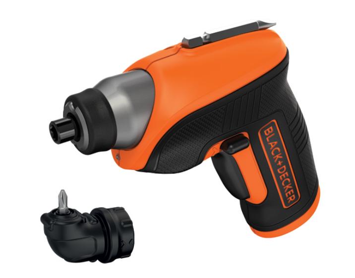 BLACK+DECKER Akku-Schraubendreher 3,6 V CS3652LC mit Winkelaufsatz