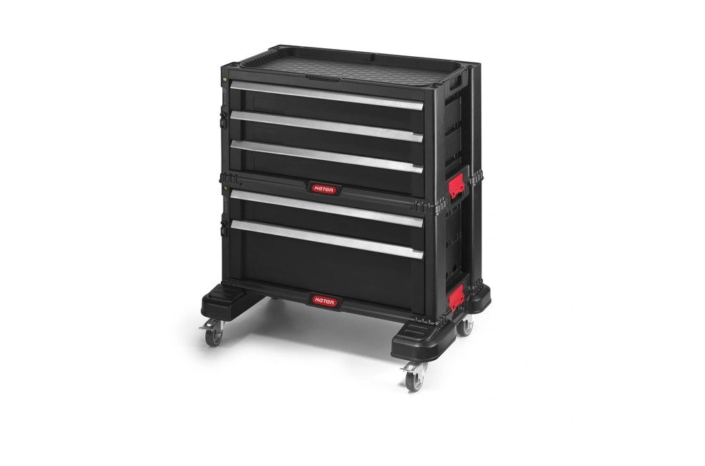 KETER Werkzeugschrank mit Schubladen KETER Werkzeugschrank Tool Chest Set 5 Schubladen 56,2x28,9x50,