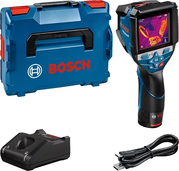 BOSCH Wärmebildkamera GTC 600 C 12V mit Wi-Fi und USB-C, 1x2,0Ah Akku