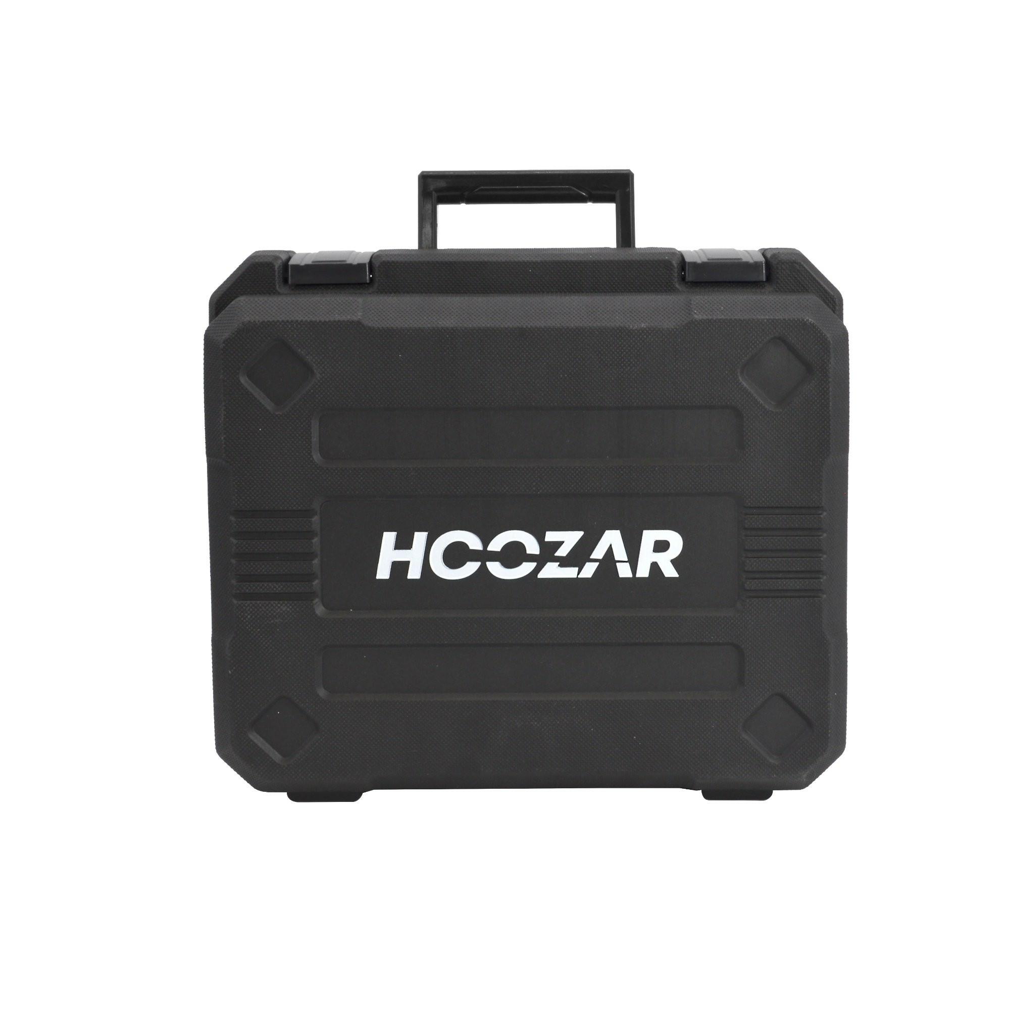 HOOZAR Akkuschlagschrauber 18 V 280 Nm 2x2,0 Ah mit LED-Licht