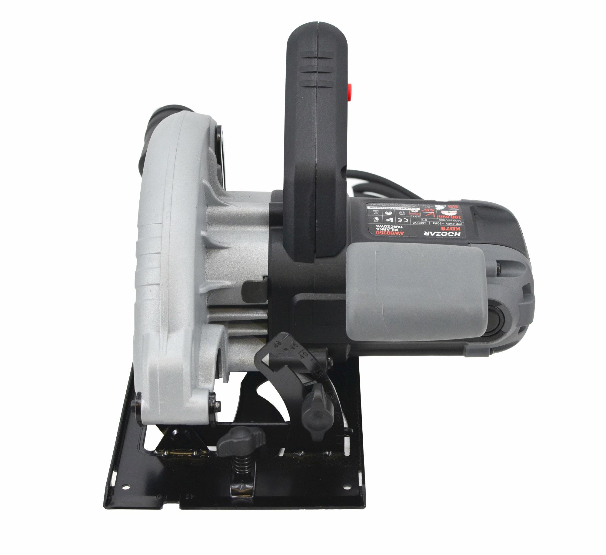 HOOZAR Kreissäge 190mm 1500W mit Zubehör AW08250