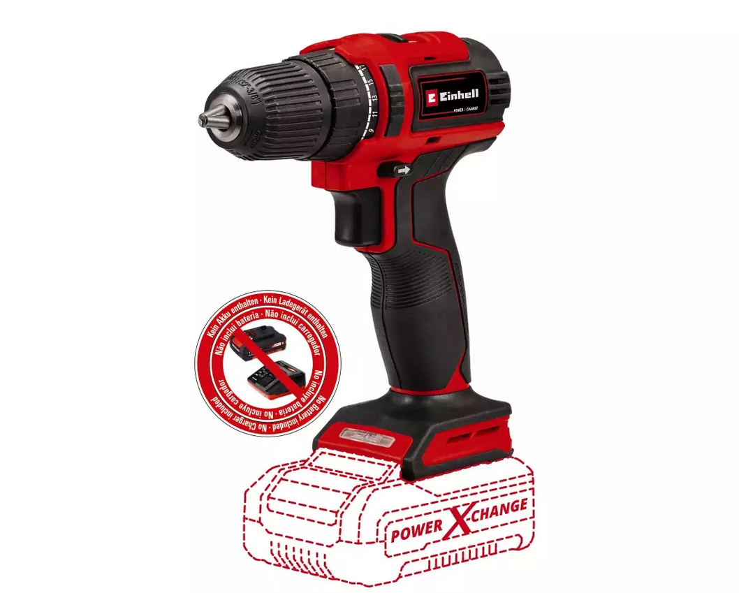 EINHELL Akku-Bohrschrauber TE-CD 18/40 Li BL Solo Power X-Change