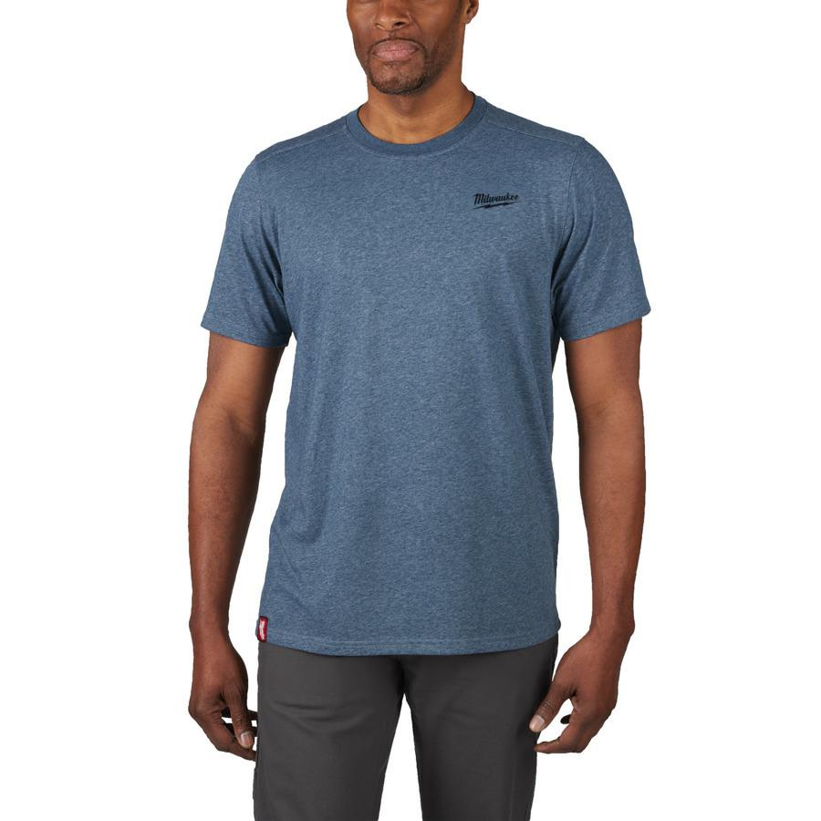 Milwaukee T-Shirt kurzarm, blau, Größe XXL