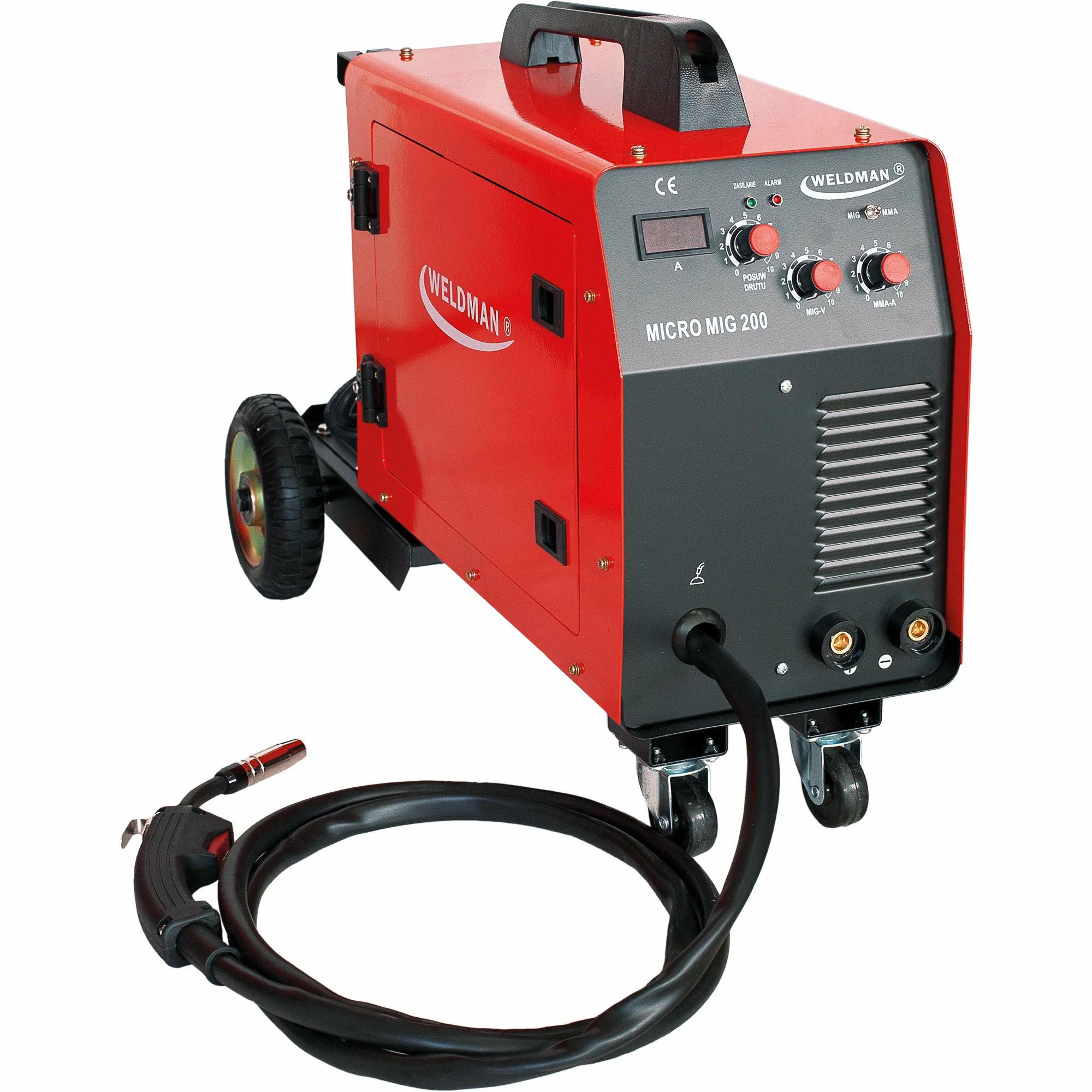 WELDMAN MIG/MAG-Schweißgerät WELDMAN MIG/MAG Schweißgerät Inverter MICRO MIG200 MIG/MAG/MMA