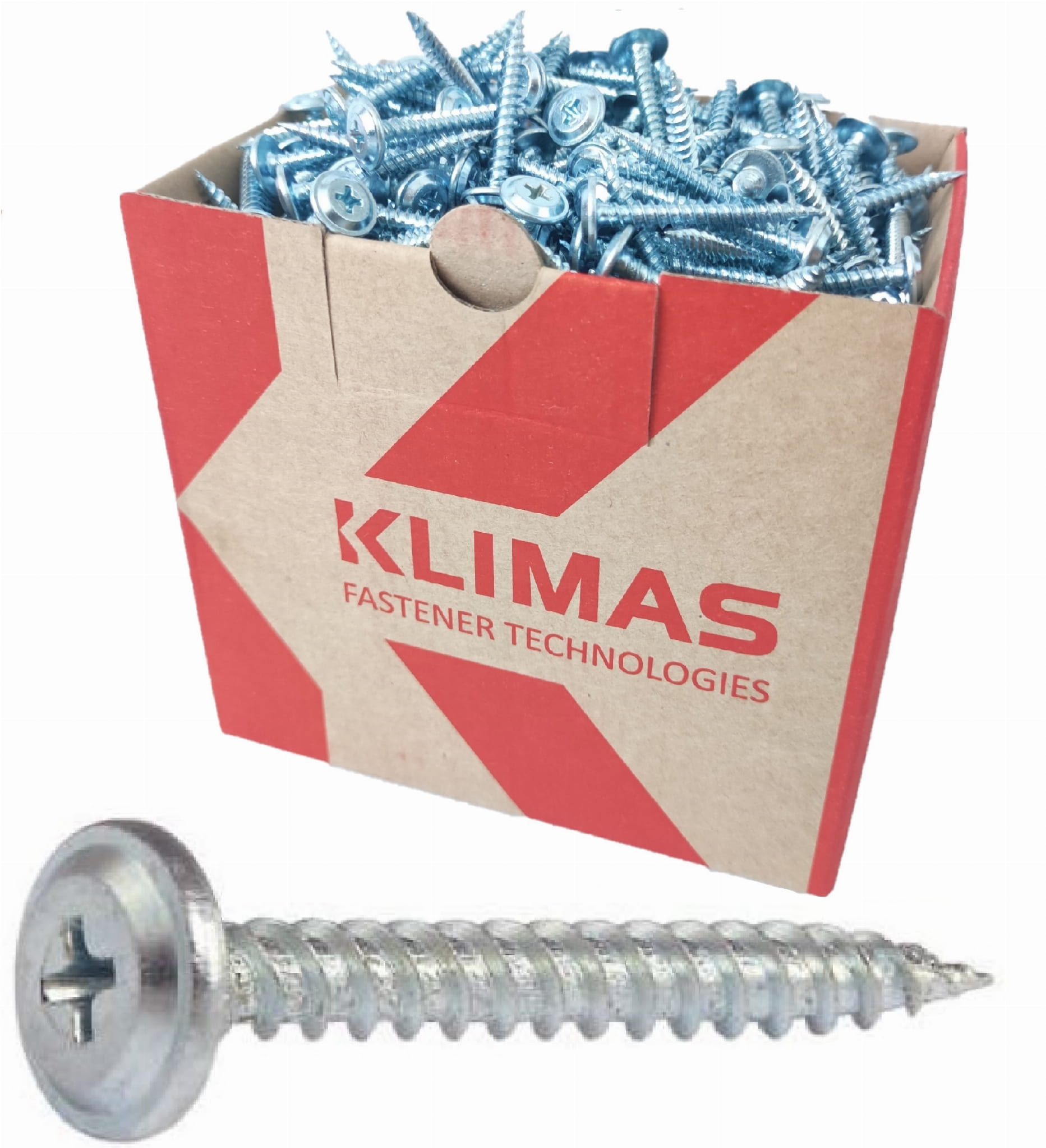Tellerkopfschrauben für Blech 4,2x32 mm weiß verzinkt, 500 Stück