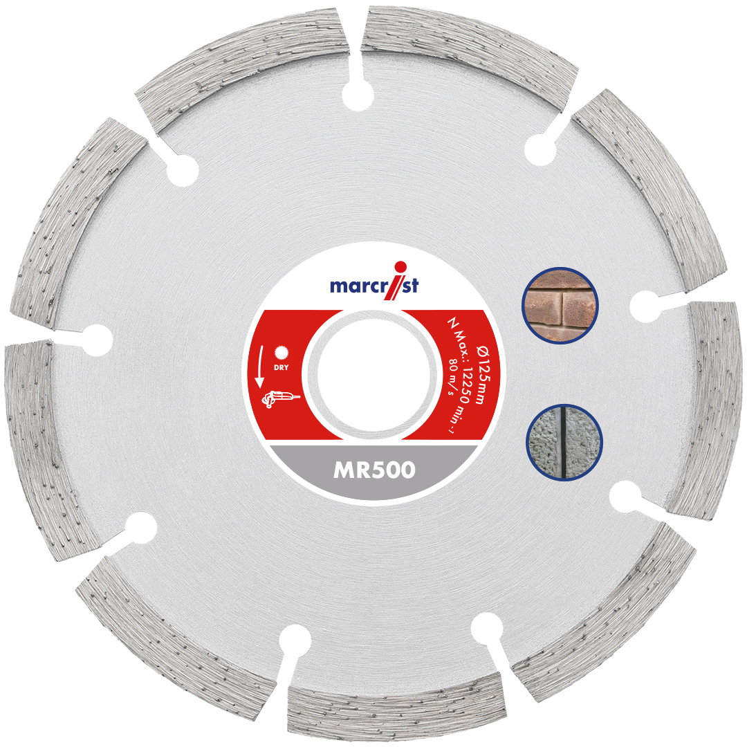 Marcrist MR500 125 × 6,0 × 22,2 mm Mörtelräumer - Diamanttrennscheibe