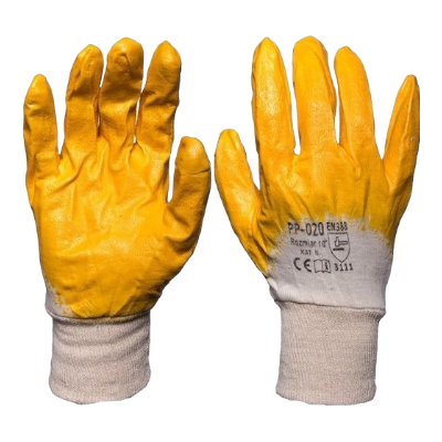 Arbeitshandschuhe - K019 Größe L Nitril orange - Schnittschutzhandschuhe(Karton 144)