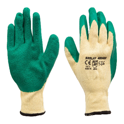Arbeitshandschuhe - K015  Latex grün Größe XL - Schutzhandschuhe