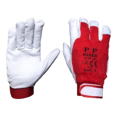 Arbeitshandschuhe - K012W Größe 8 - Schnittschutzhandschuhe , gefüttert, aus hochwertigem Ziegenlede