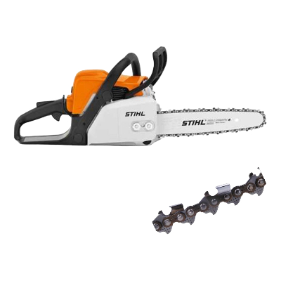 Set: Stihl MS 170 Motorsäge + 20 Profi C Sägeketten (30 cm) 3/8P1.3-44