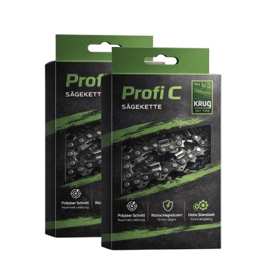 2 Stück Profi C Sägeketten 3/8 1.5 mm 68 TG Ersatzkette