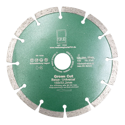 Diamantscheibe Green Cut Beton Universal 150 mm für Beton Granit Klinker Stein