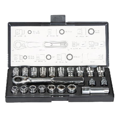 Makita Durchgangs-Steckschlüssel-Set B-65604 21-teilig