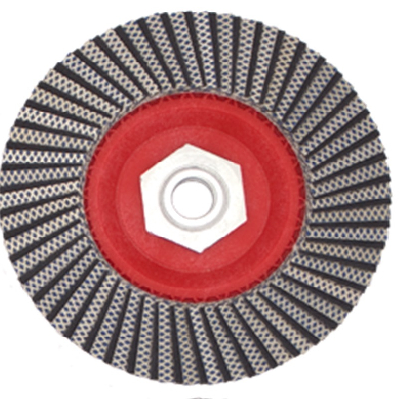 Profi Diamant-Fächerscheiben, Kunststoff Trägerkörper Ø 115 mm Korn 200, M14, Diamantgebundene-Schle