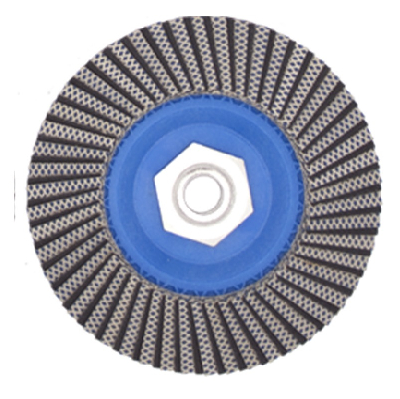Profi Diamant-Fächerscheiben, Kunststoff Trägerkörper Ø 115 mm Korn 400, M14, Diamantgebundene-Schle