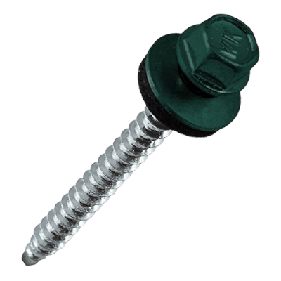250 Stück Trapezblechschrauben Bohrschrauben 4,8 x 35mm Ral 6005 Moosgrün