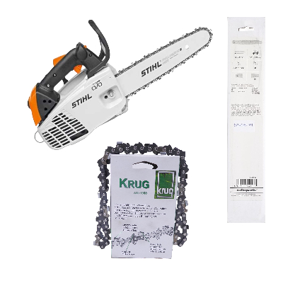 Set: Stihl Kettensäge MS 194 T 30 cm 3/8P 1.1 mm + 50 Profi C Sägeketten (30 cm) 3/8P1.1-44