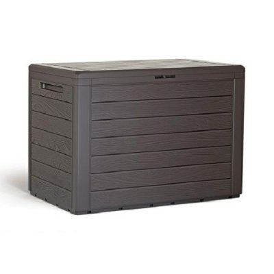 PROSPERPLAST Gartentruhe 190L Woodebox Umbra 780x438xH mm