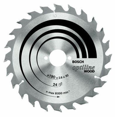 BOSCH Kreissägeblatt Optiline Wood 210x30 mm 60 Zähne x2,8