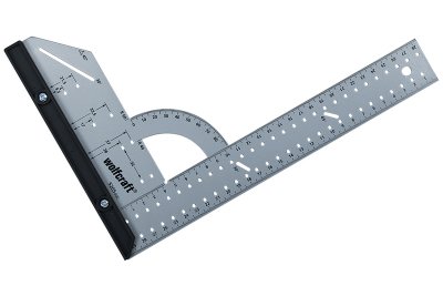 Wolfcraft Universalwinkel 280x500 mm aus Aluminium mit abnehmbarer Seitenführung